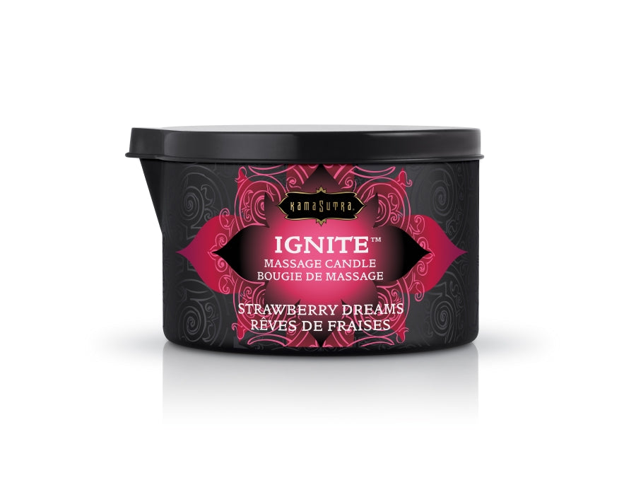 KamaSutra - Ignite Massage Candle Strawberry Dreams 6oz/170g