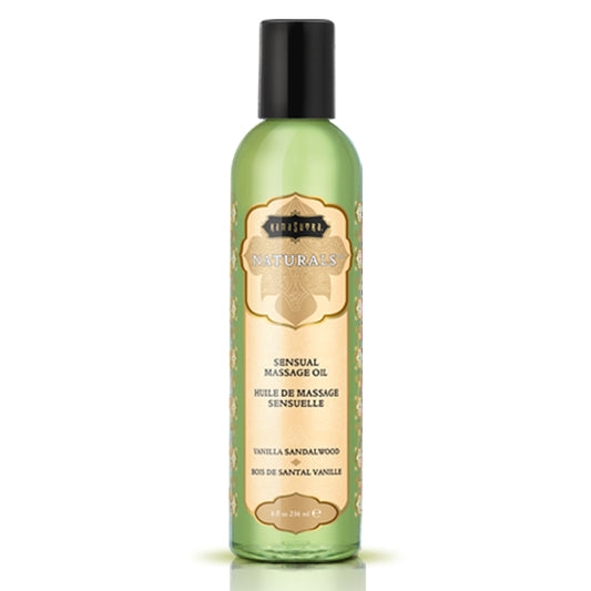 KamaSutra - Naturals Massage Oil Vanilla Sandalwood 8 fl oz/236mL