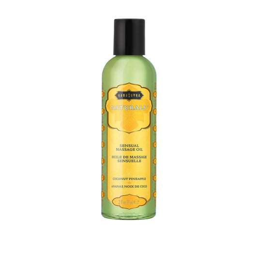 KamaSutra - Naturals Massage Oil Coconut Pineapple 2 fl oz/59mL