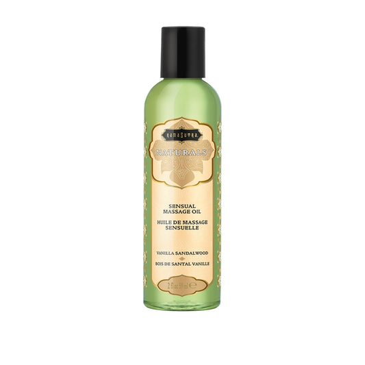 KamaSutra - Naturals Massage Oil Vanilla Sandalwood 2 fl oz/59mL