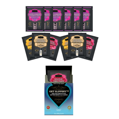 KamaSutra - SexToGo 12-Packet Set Get Slippery