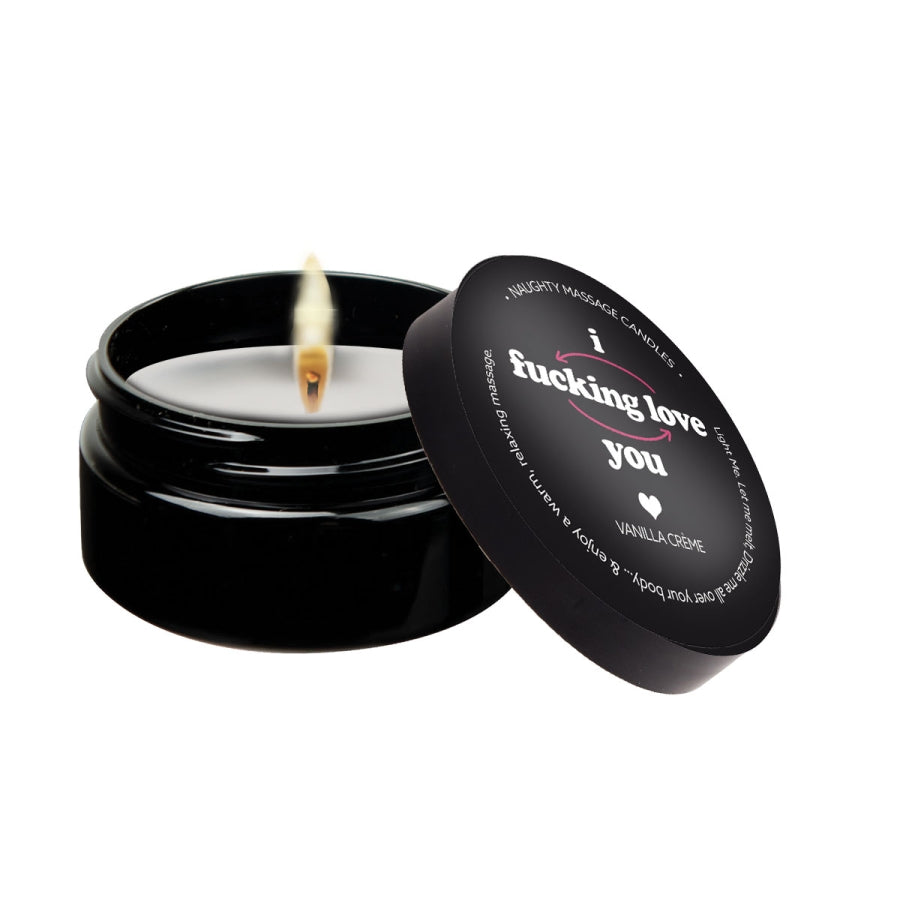 KamaSutra - Mini Massage Candle "I F*cking Love You" Vanilla Creme 1.7oz