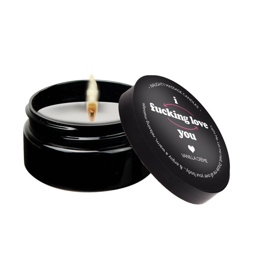 KamaSutra - Mini Massage Candle "I F*cking Love You" Vanilla Creme 1.7oz