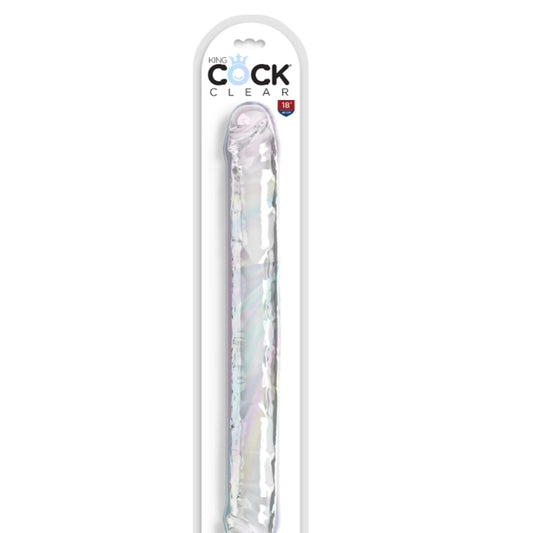 King Cock Clear 18" Double Dildo
