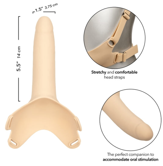 California Exotic Accommodator Silicone Dong - Ivory