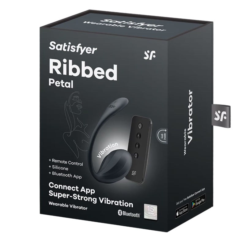 Satisfyer Ribbed Petal Black