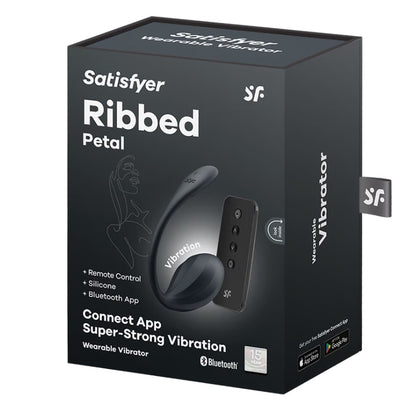 Satisfyer Ribbed Petal Black