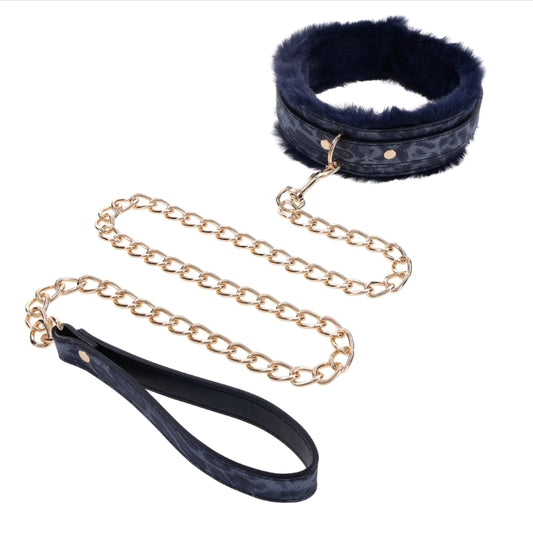 Sportsheets - Cougar Fur Collar & Leash