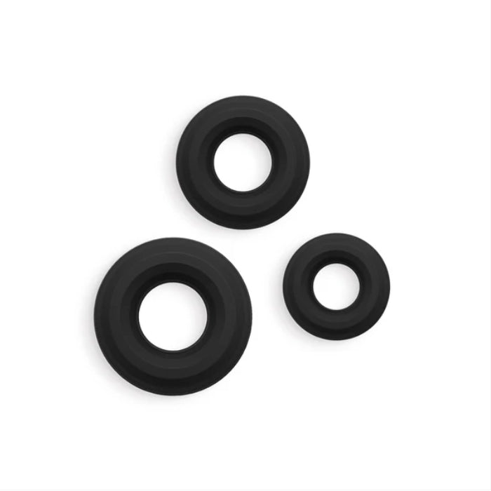 NS - Renegade - 3pc Fireman Rings - Black