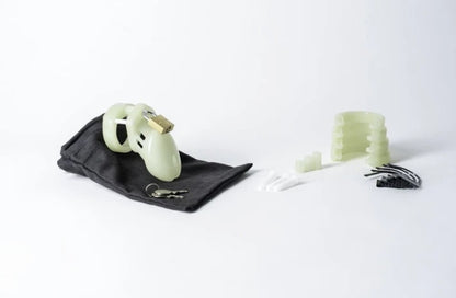 Chastity Kits - CB-6000S GITD Kit with 2 1/2" Cage Length