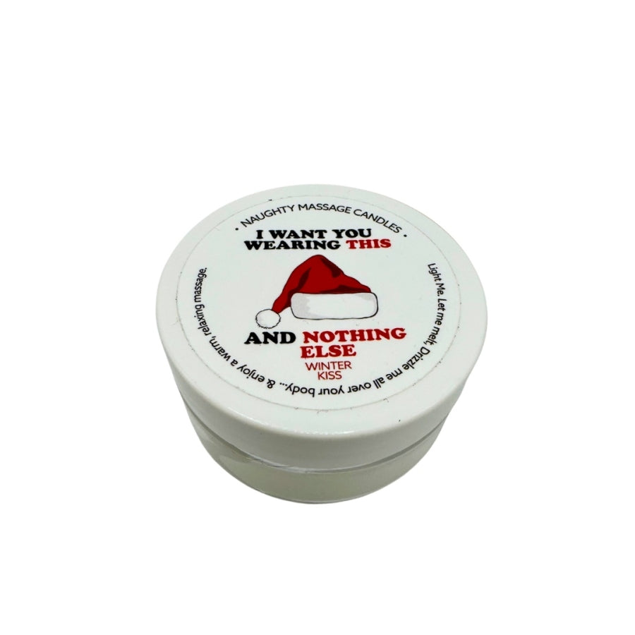 Kama - Holiday Mini Massage candle "I Want You Wearing this...and Nothing Else"