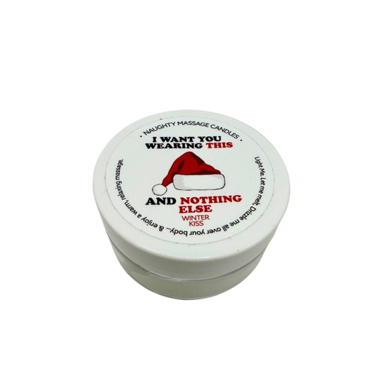 Kama - Holiday Mini Massage candle "I Want You Wearing this...and Nothing Else"