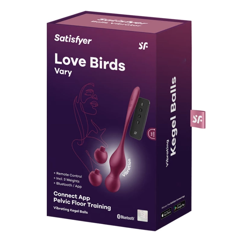 Satisfyer Love Birds Vary Balls Vibrator Wine