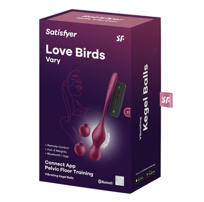 Satisfyer Love Birds Vary Balls Vibrator Wine