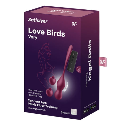 Satisfyer Love Birds Vary Balls Vibrator Wine