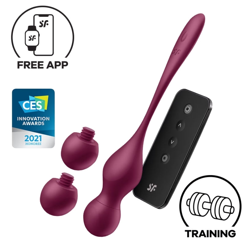 Satisfyer Love Birds Vary Balls Vibrator Wine