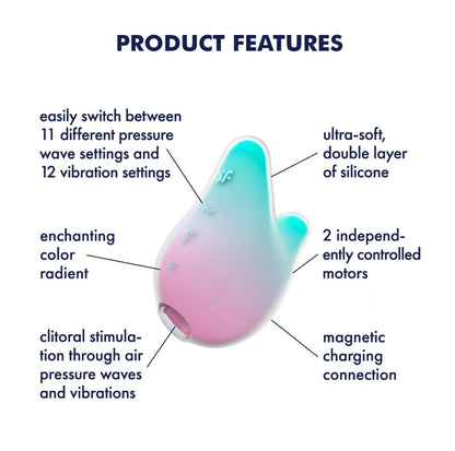 Satisfyer Mermaid Vibes Mint/Pink