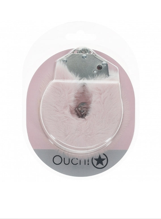 Shots - Ouch! - Heavy-duty Fluffy Handcuffs - Powder Pink