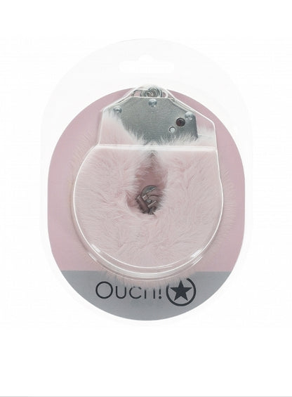 Shots - Ouch! - Heavy-duty Fluffy Handcuffs - Powder Pink