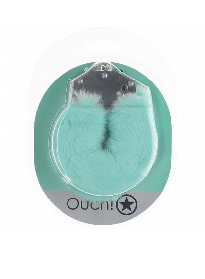 Shots - Ouch! - Heavy-duty Fluffy Handcuffs - Powder Green