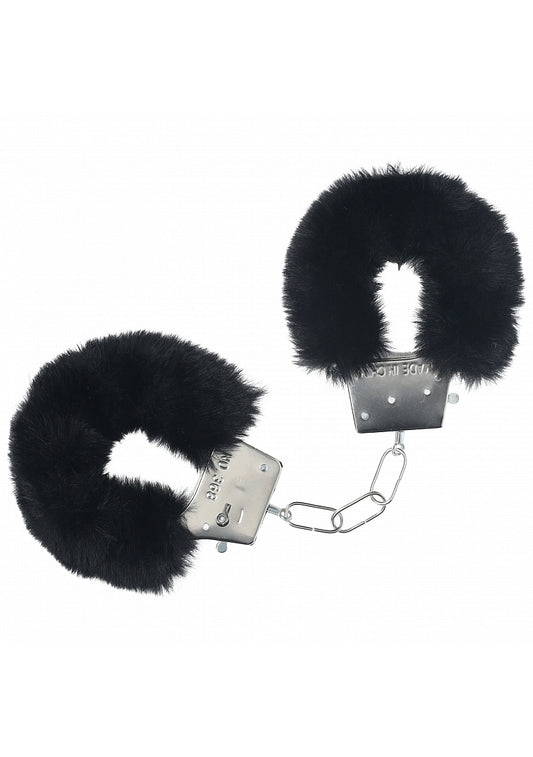 Shots - Ouch! - Classic Fluffy Handcuffs - Black