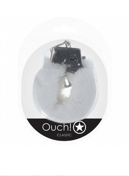 Shots - Ouch! - Classic Fluffy Handcuffs - White