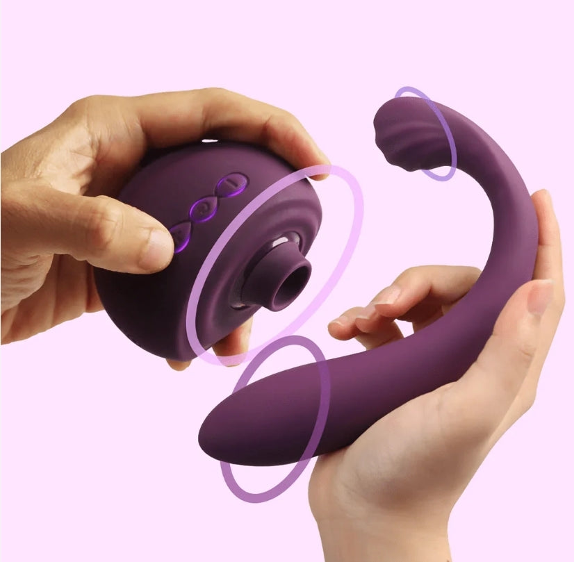 OG 3 Detachable Clitoral Sucking Vibrator Purple