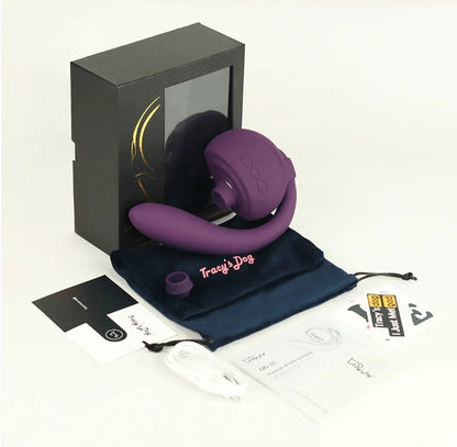 OG 3 Detachable Clitoral Sucking Vibrator Purple