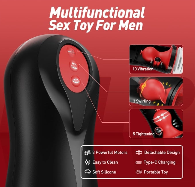Relip Swirling & Tightening Male Blowjob Masturbator