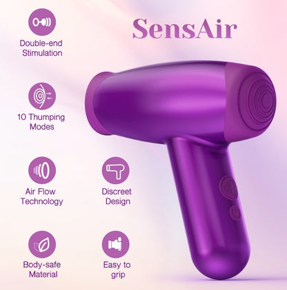 SensAir Clitoral Sucking & Thumping Vibrator