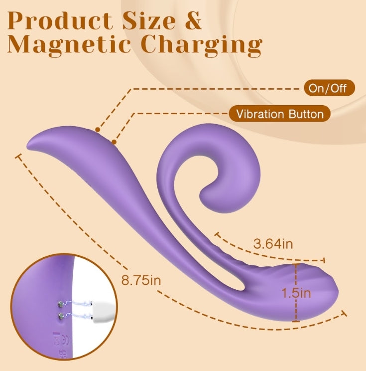 Junibell Rabbit Vibrator Taro Purple