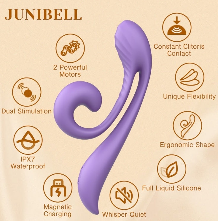 Junibell Rabbit Vibrator Taro Purple