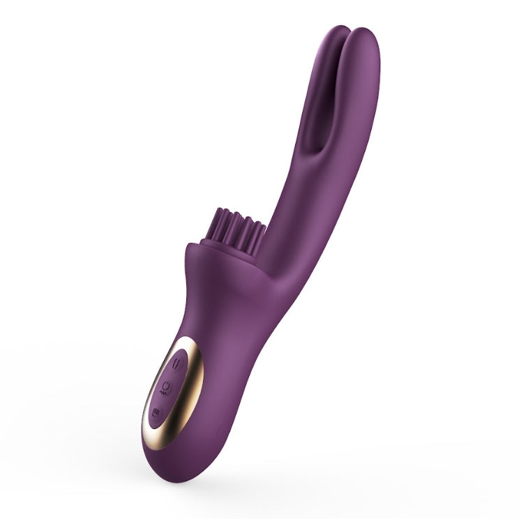 Elatia Finger & Brush Rabbit Vibrator Purple