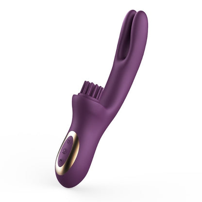 Elatia Finger & Brush Rabbit Vibrator Purple