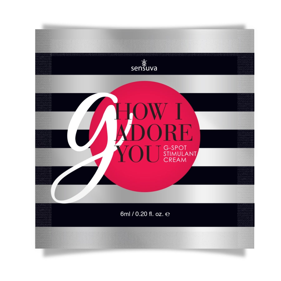 Sensuva - G, How I Adore You G-Spot Enhancement Cream 6mL Pillow Packet