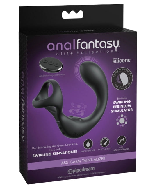 Anal Fantasy Elite Ass-gasm Taint-Alizer - Black