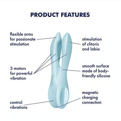 Satisfyer Threesome 1 Light Blue
