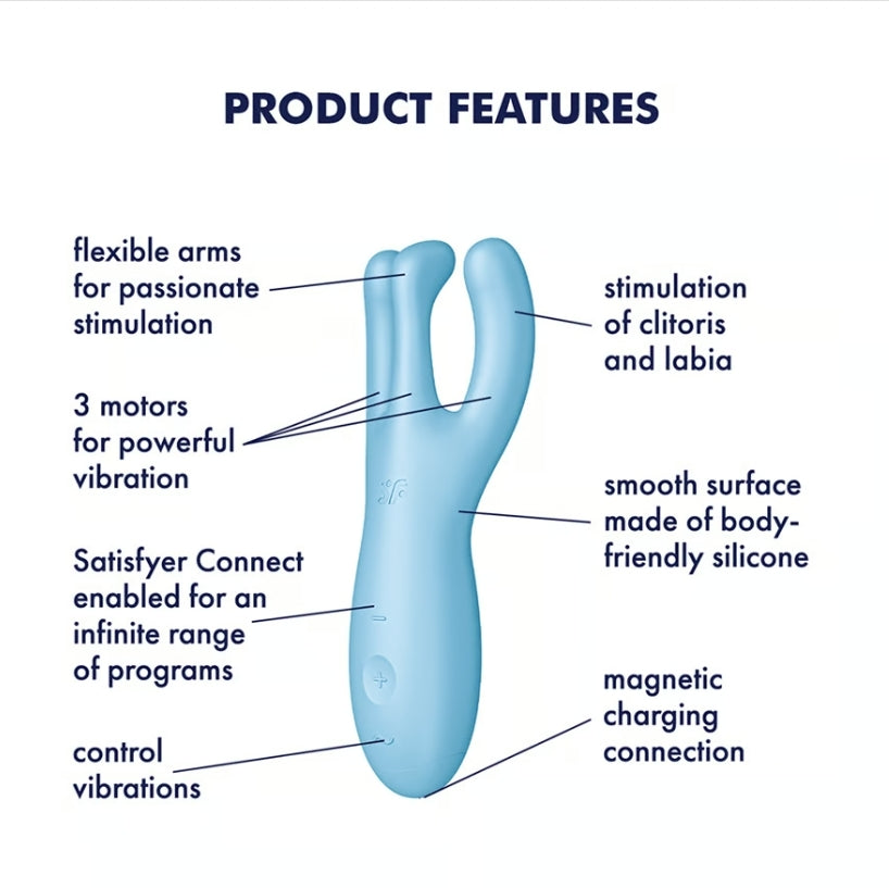 Satisfyer Threesome 4 Blue