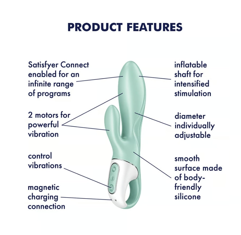 Satisfyer Air Pump Bunny 5+ Mint