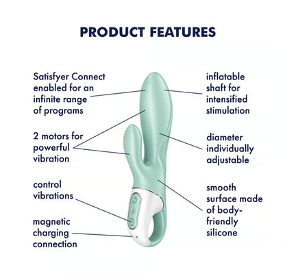 Satisfyer Air Pump Bunny 5+ Mint