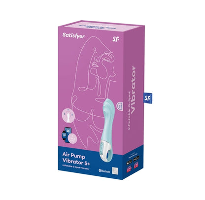 Satisfyer Air Pump Vibrator 5+ Blue