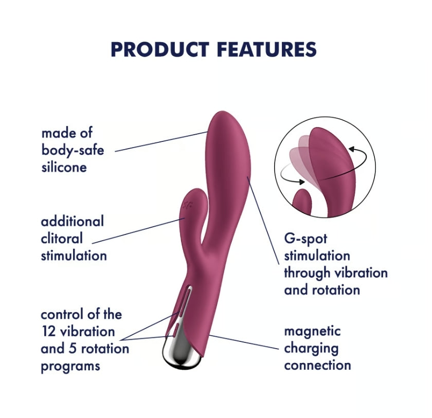 Satisfyer Spinning Rabbit 1 Red