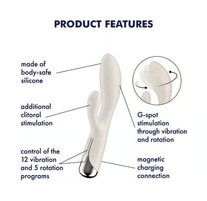 Satisfyer Spinning Rabbit 1 Beige