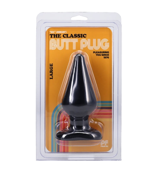 The Classic - Butt Plug Smooth Large Black