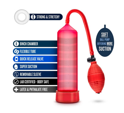 Blush - Performance - VX101 Male Enhancement Pump Red