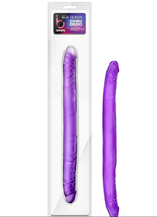 Blush - B Yours - 16" Double Dildo - Purple