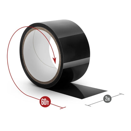 Blush - Temptasia - Bondage Tape - 60 Feet - Black