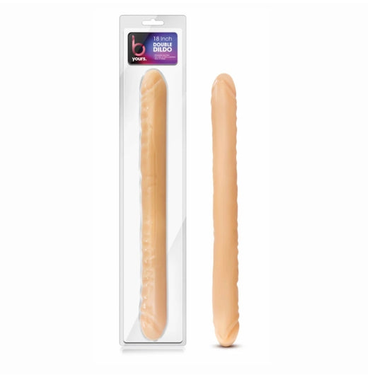 Blush - B Yours - 18" Double Dildo - Beige
