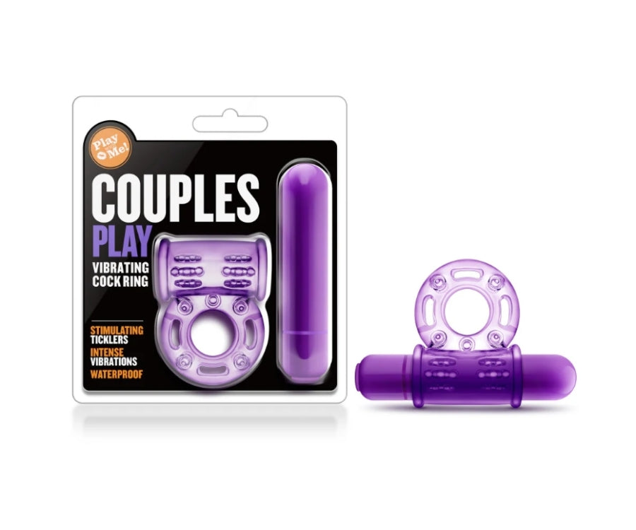 Blush - Play With Me - Couples Play - Vibrating Cockring - Purple