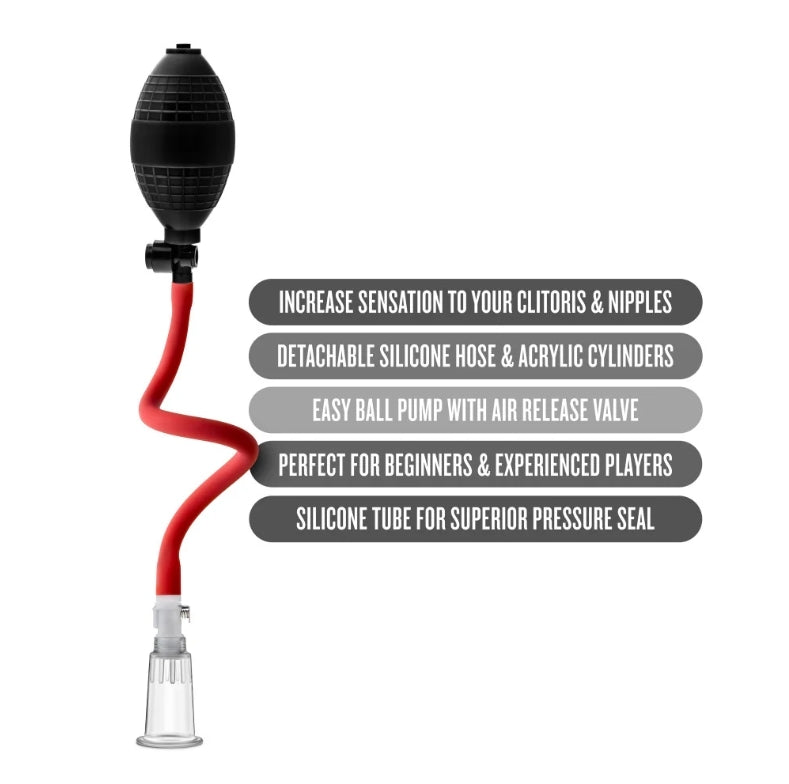 Blush - Temptasia - Beginner's Clitoral Pumping System - Black